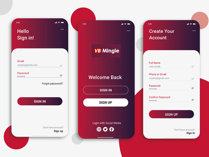 VB Mingle App